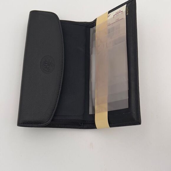 New with Defect BUXTON CAL Q CLUTCH Wallet Tri-Fold Genuine Leather Black Wallet - Picture 6 of 10